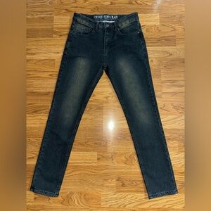 Vintage Genes Black Brand Medium Blue Wash Skinny Jeans Men's Size 30x29 Actual